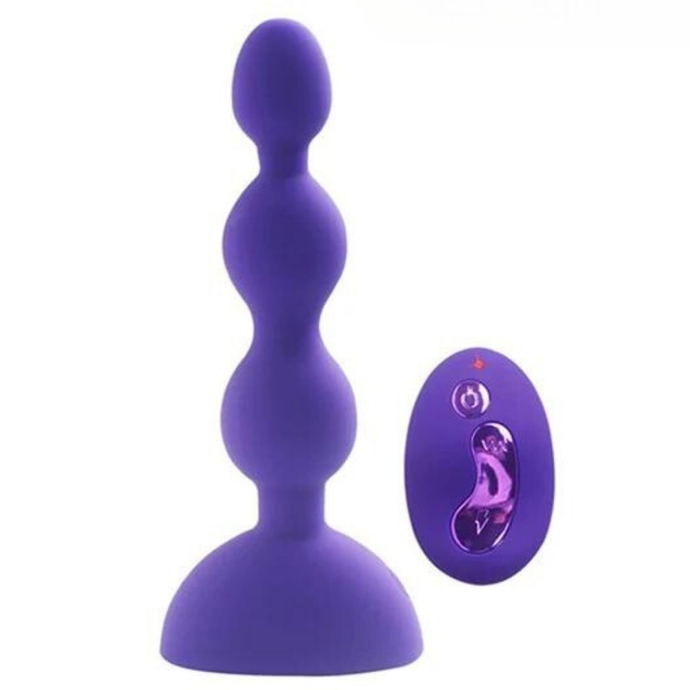 Aphrodisia Silicone Beads Uzaktan Kumandalı Boncuklu Mor Anal Vibratör