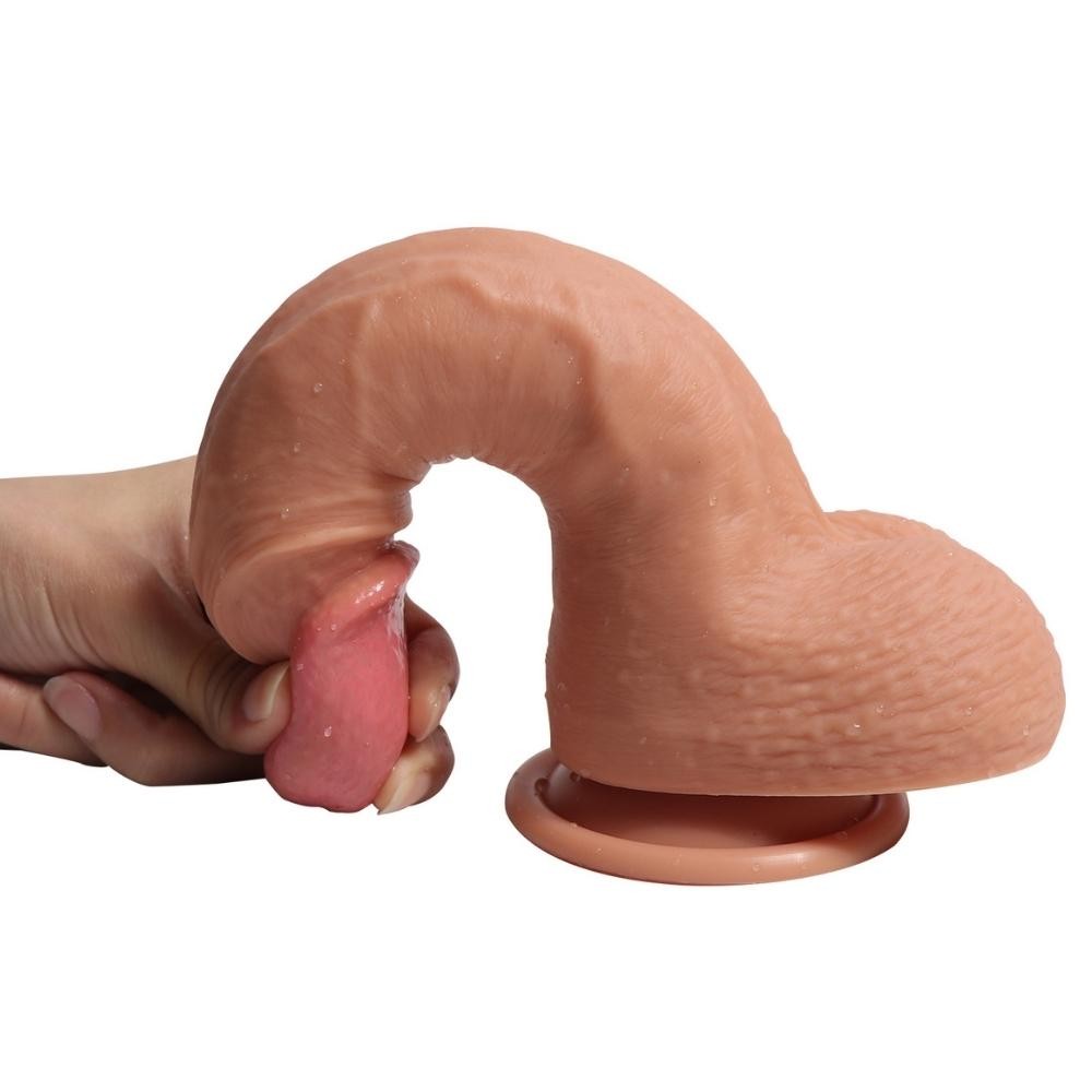 Shequ Ercules Curve 22 Cm Eğik Realistik Penis