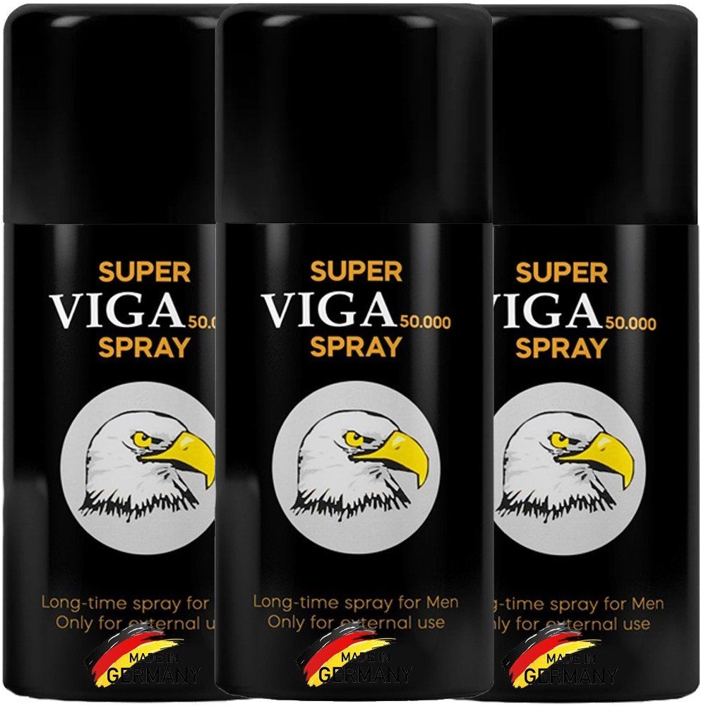 Orjinal Süper Viga 50000 Erkeklere Özel E Vitaminli Penis Spreyi 3'lü Paket