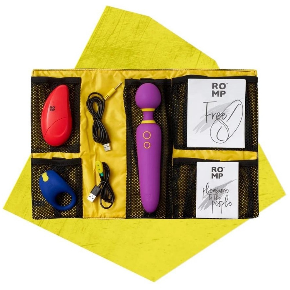 Romp Pleasure Kit Çiftlere Özel Vibratör ve Penis Halkası Set