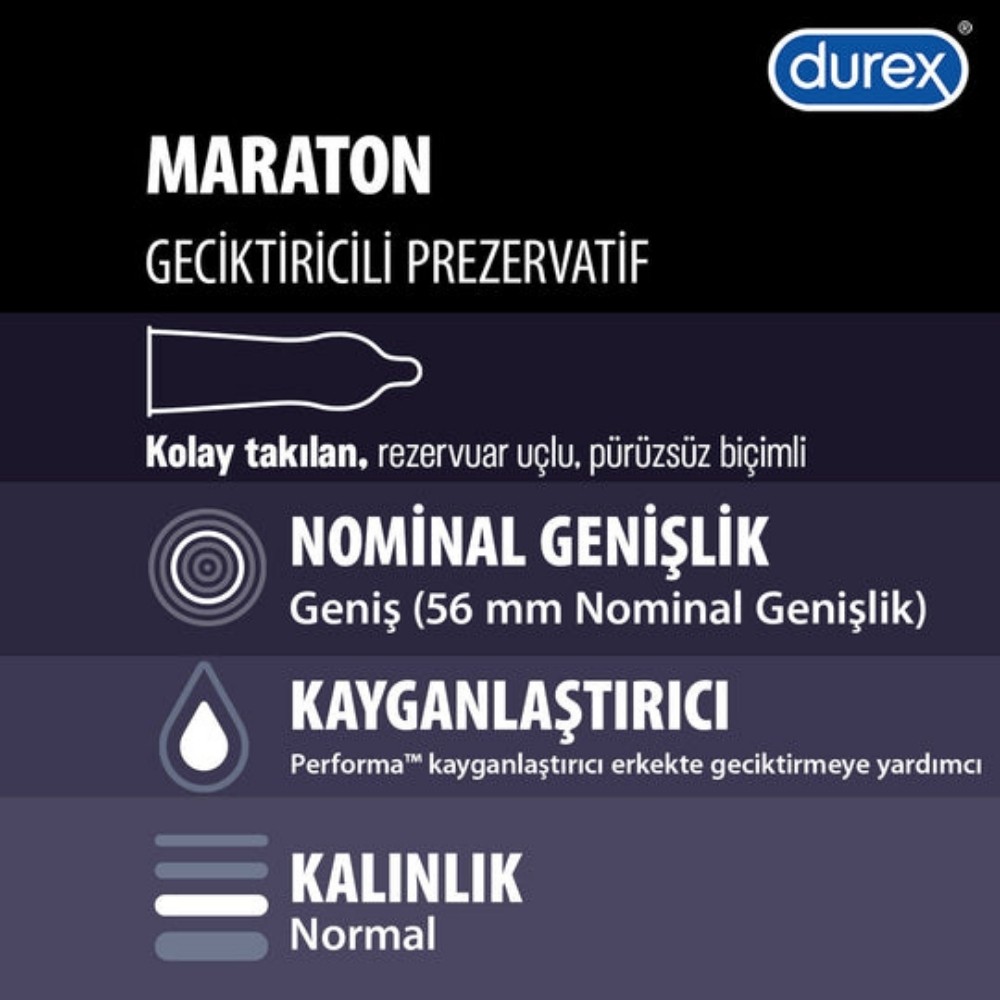 Durex Maraton 30'lu Prezervatif