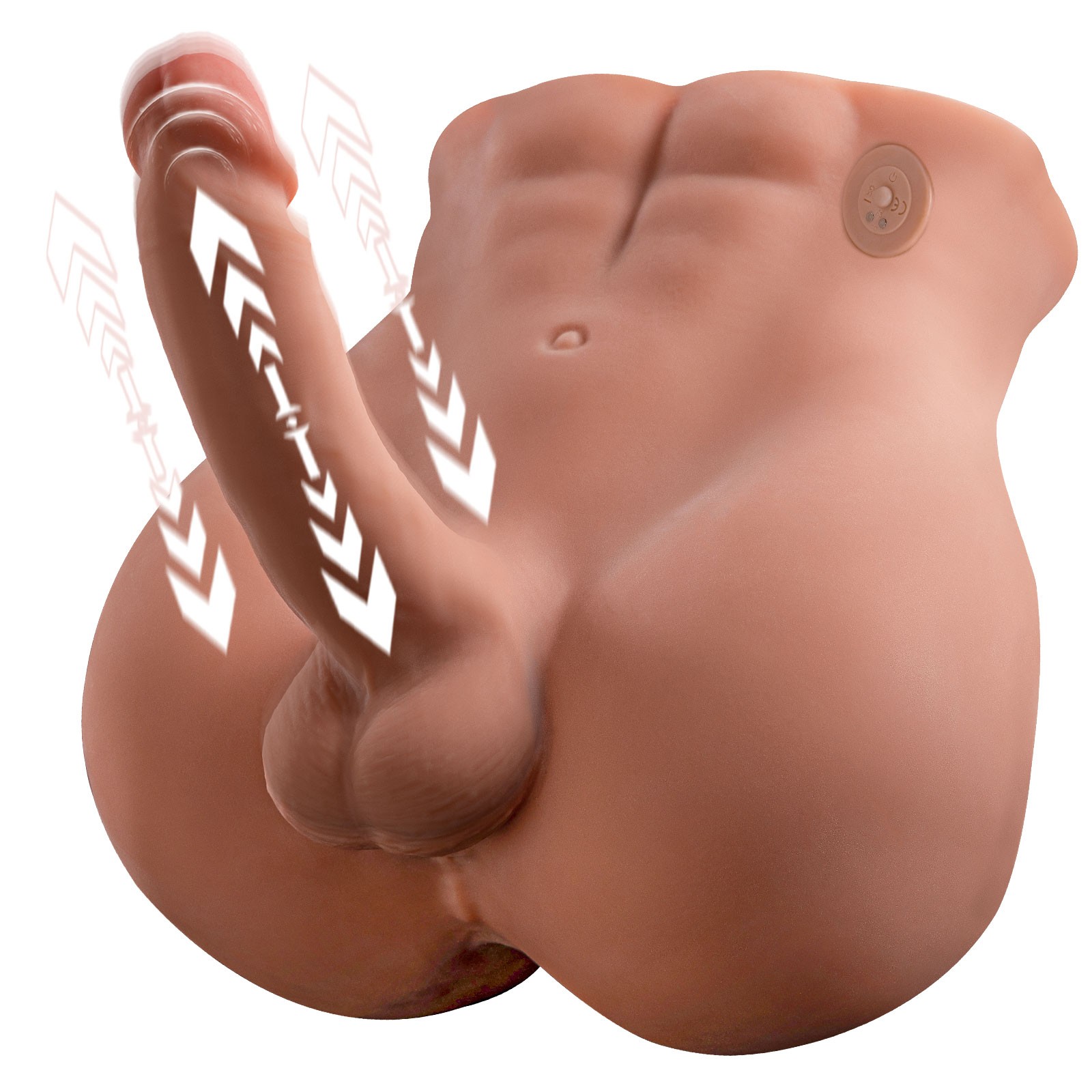 Shequ Bartlett Ass Hareketli Erkek Yarım Vücut Masturbator SQ-MAR30019V