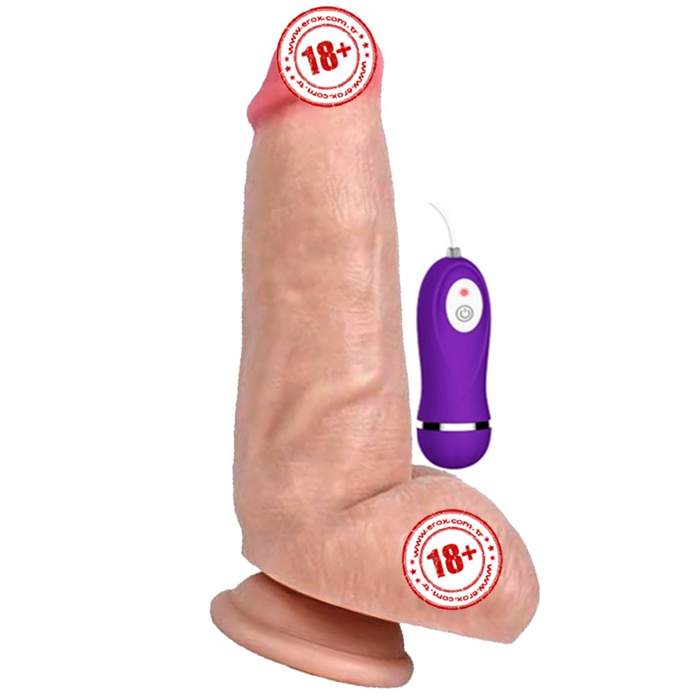 Shequ Vibrating Dildo Red Eagle 16 cm Titreşimli Realistik Penis SQ-WBC10013