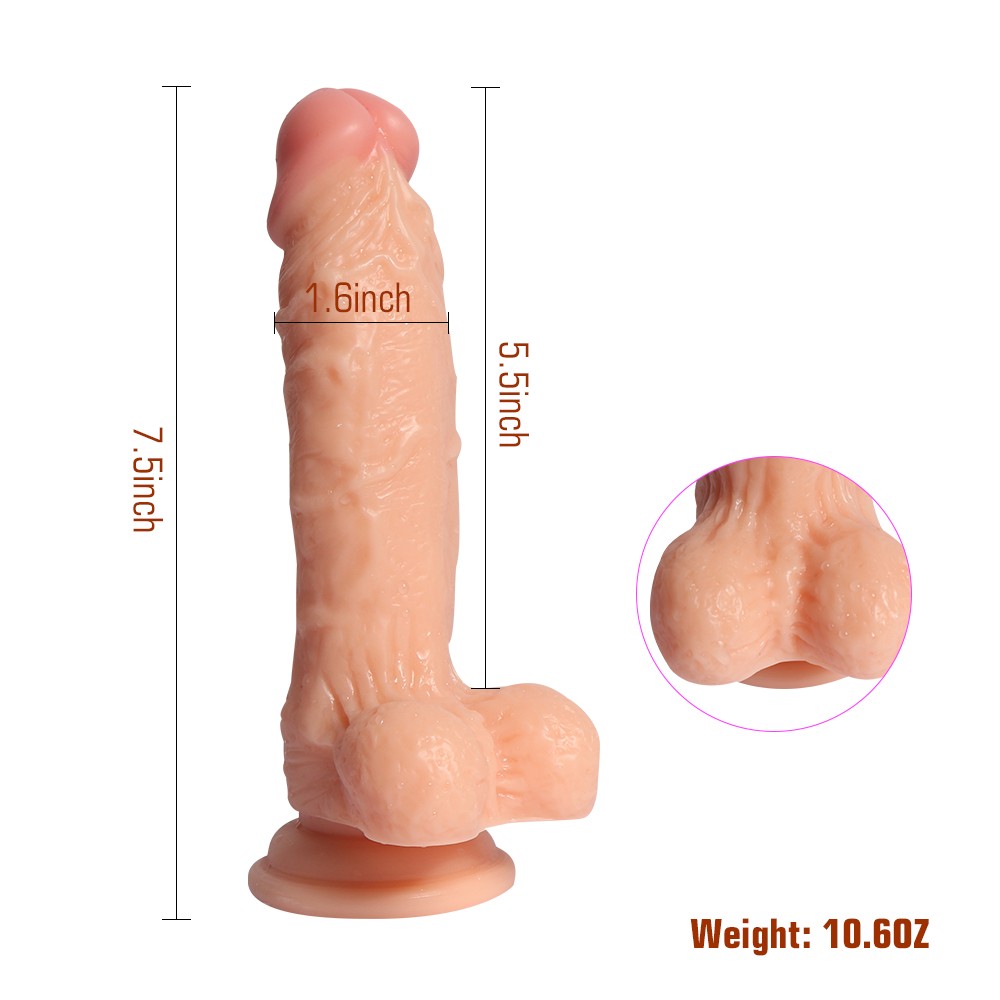 Dildo Series Middle Leilong 19 cm Realistik Dildo