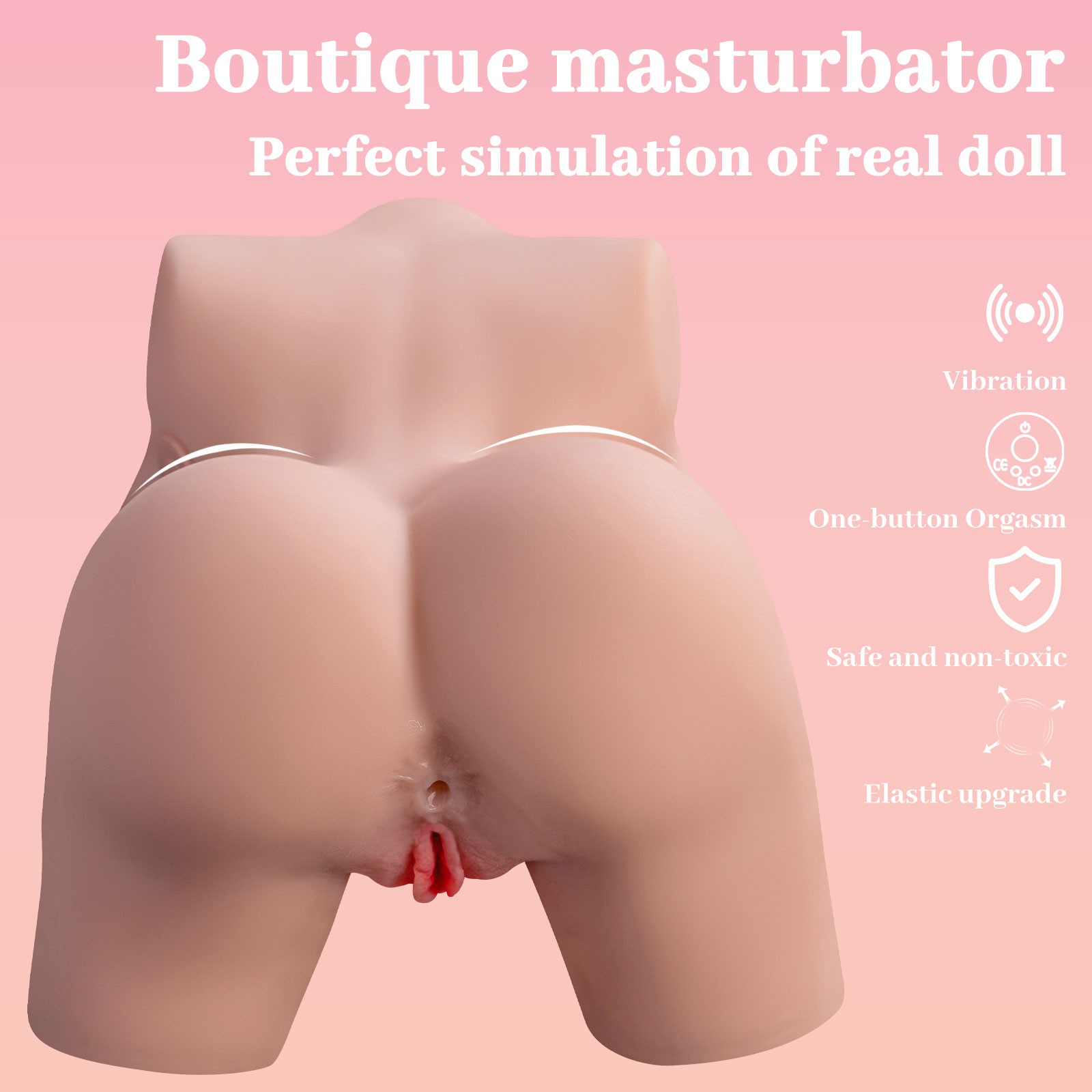 Shequ Frieda Vibrating Doll Titreşimli Yarım Vücut Masturbator SQ-MAV20067