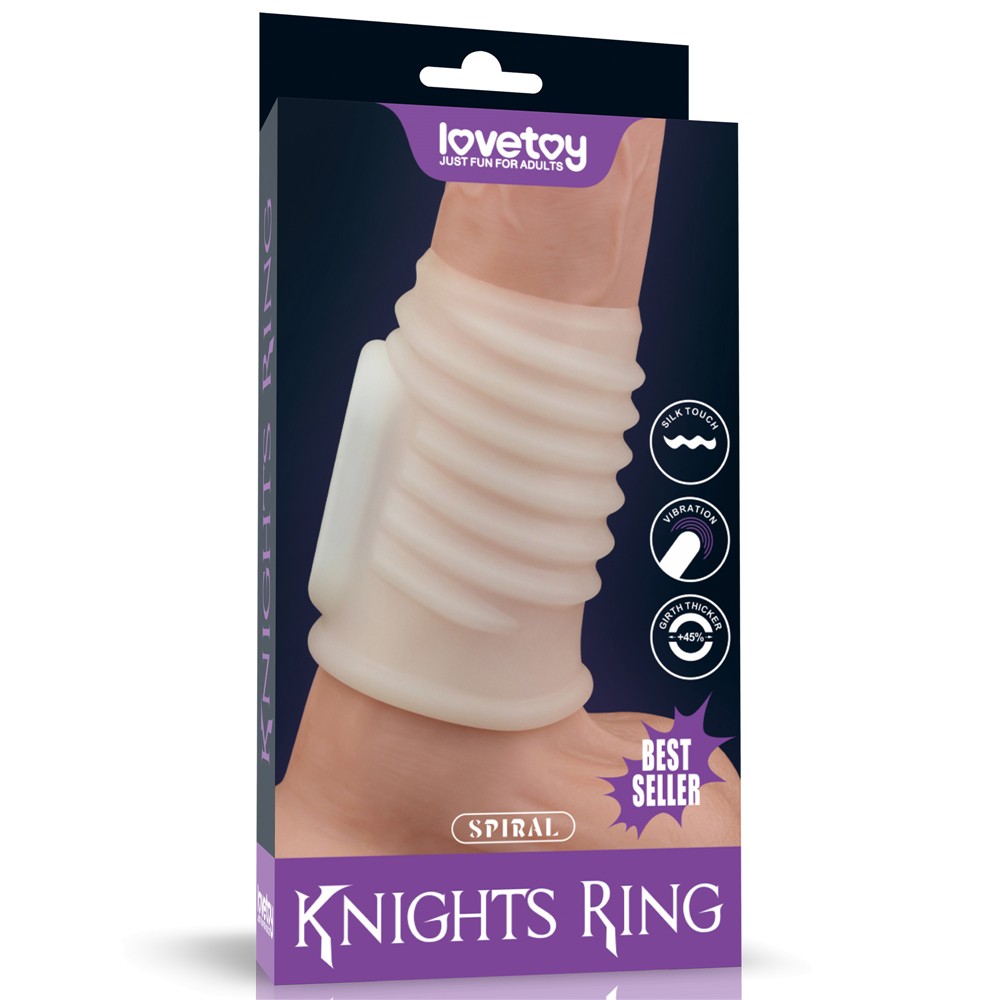 Lovetoy Spiral Knights Ring Titreşimli Yarım Penis Kılıfı