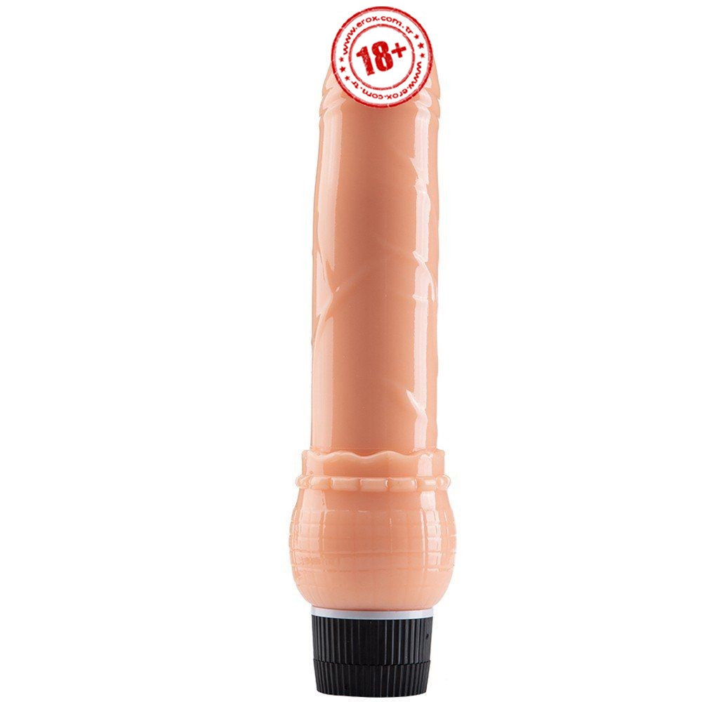 Erox Vibes Flesh Kademeli Titreşimli Jel Vibratör 23 Cm