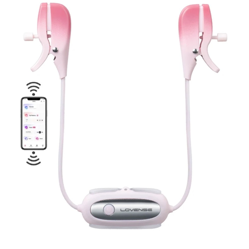 Lovense Gemini Telefon Kontrollü Titreşimli Göğüs Ucu Vibratör