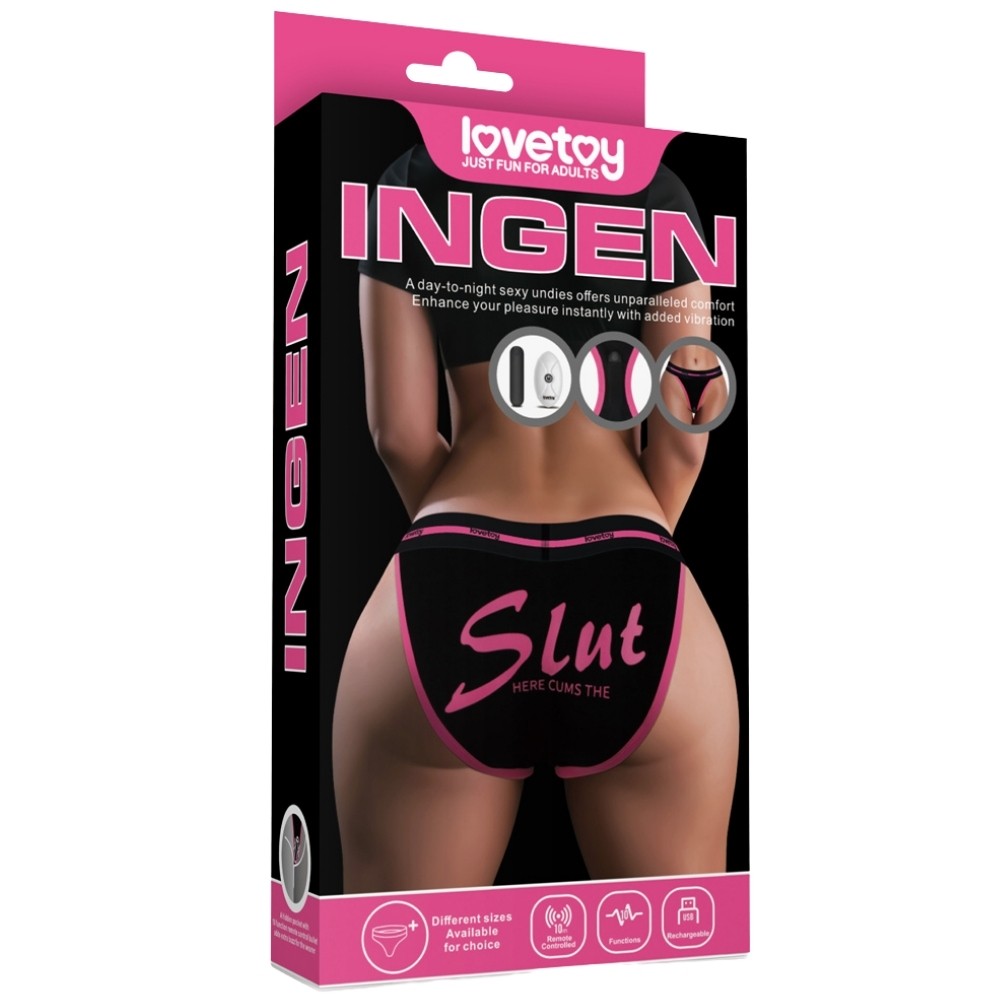 Lovetoy Printed Vibrating Sexy Panties Giyilebilir Tanga Vibratör XS-S Beden