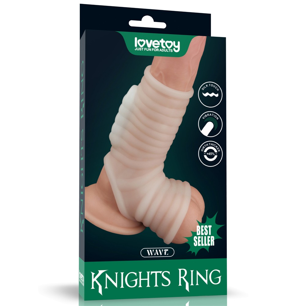 Lovetoy Wave Knights Ring Testis Geçirmeli Titreşimli Yarım Penis Kılıfı