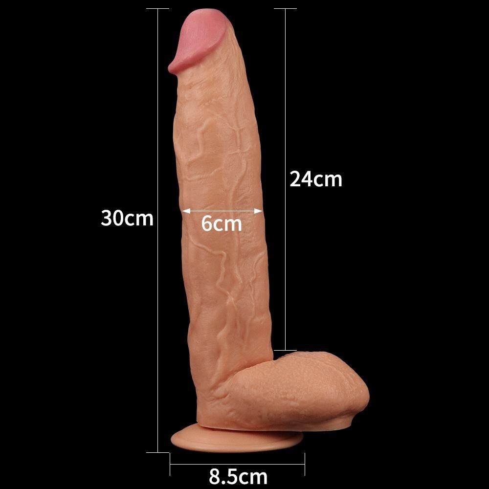 Lovetoy King Sized 30 cm Kalın Damarlı Büyük Penis