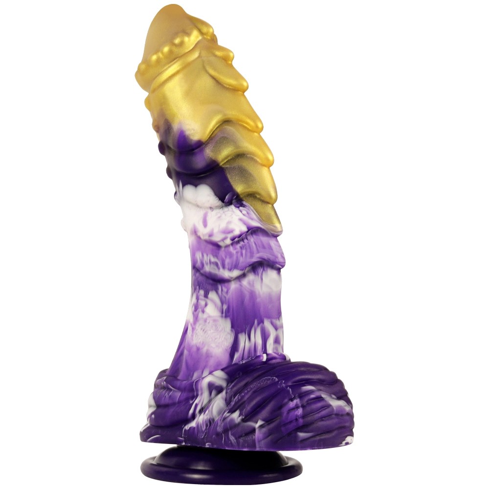 Shequ Jelly Dildo Series Monster 37 Realistik Penis SQ-WBD10115-Yellow