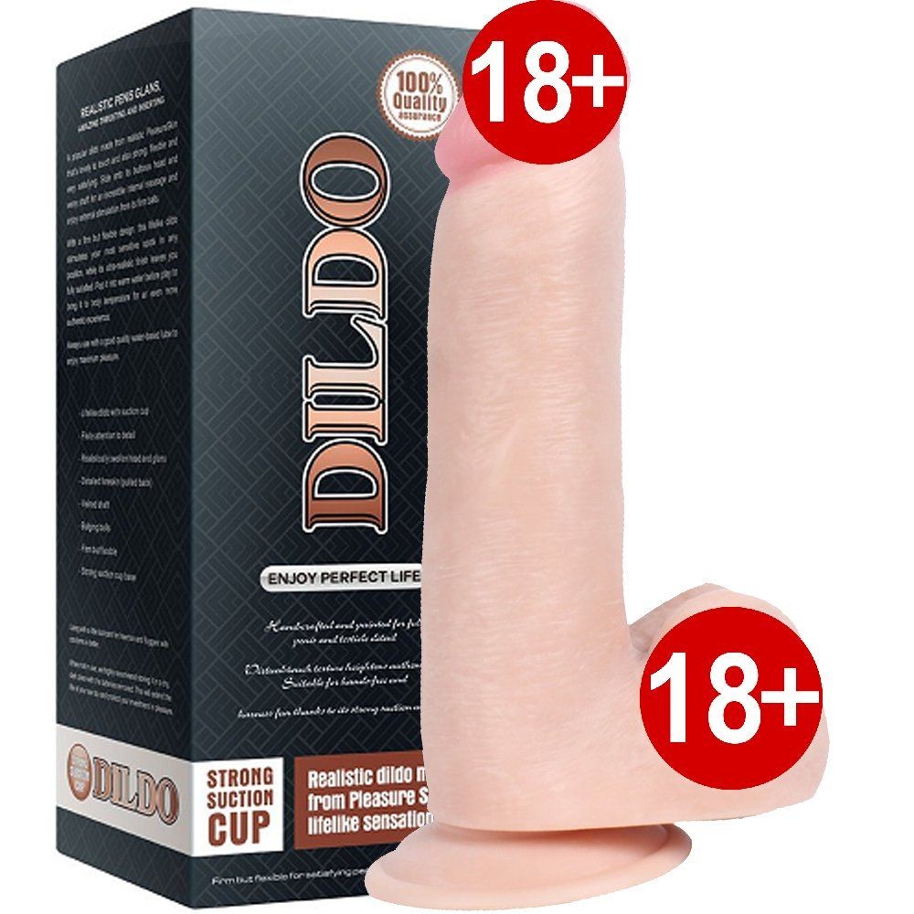 Dildo Series Pürüzsüz Silikon Sabitlenebilir Realistik Penis 20 cm