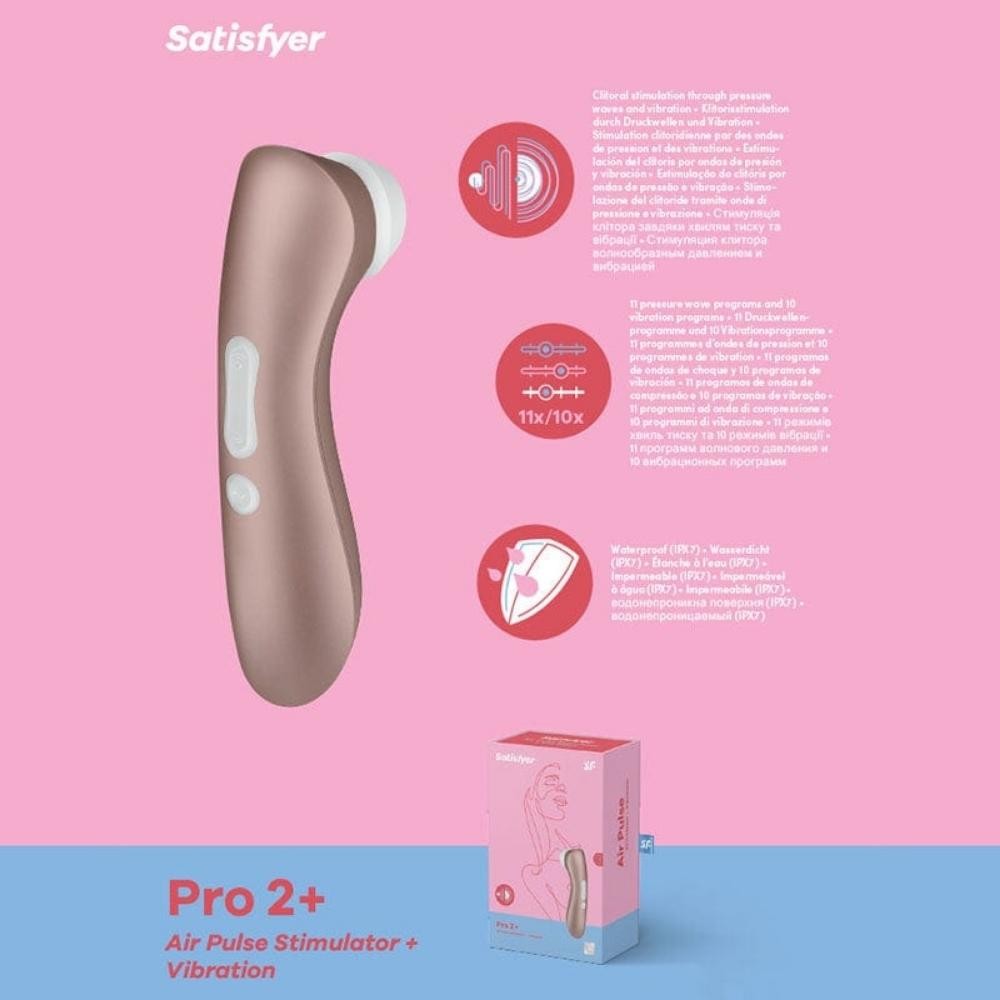 Satisfyer Pro 2+ Titreşimli Emiş Güçlü Vibratör