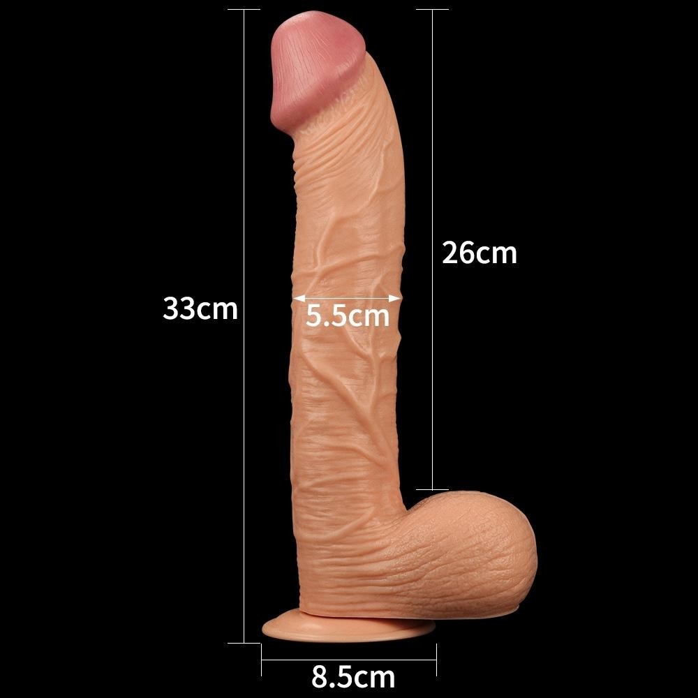 Lovetoy King Sized 33 cm Kalın Damarlı Gerçekçi Realistik Penis