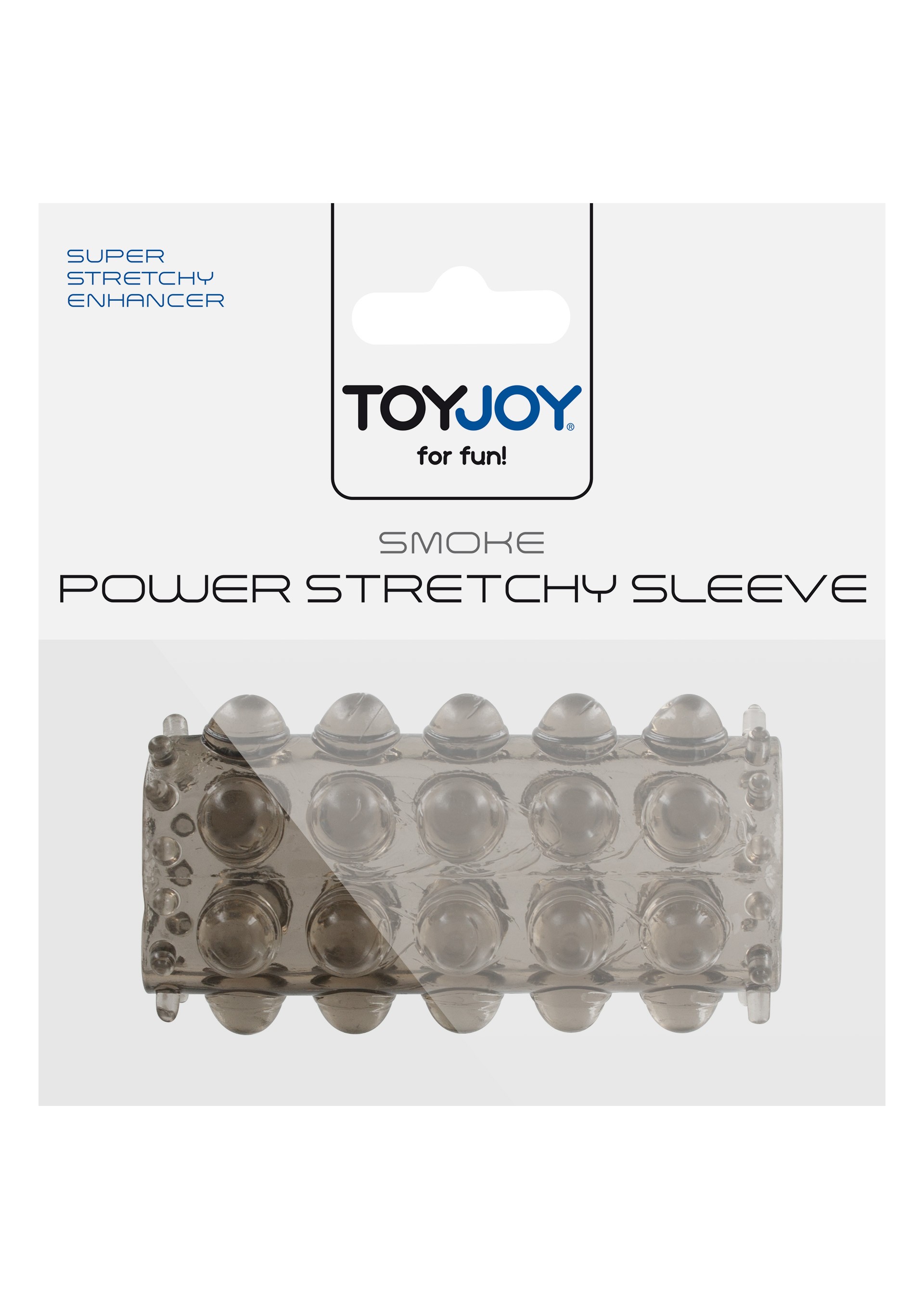 Toy Joy Super Strech Tırtıklı Silikon Yarım Penis Kılıfı Grey
