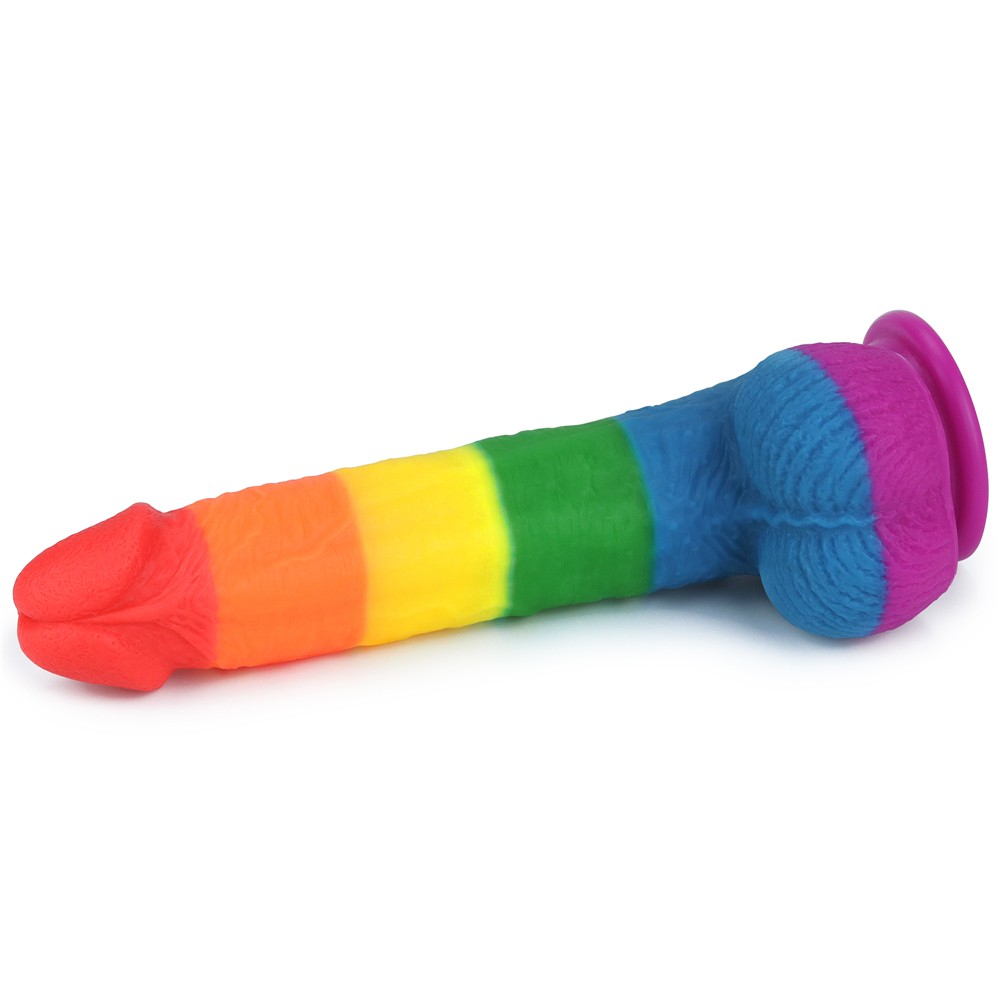 Lovetoy Prider 22.5 cm Renkli Realistik Penis