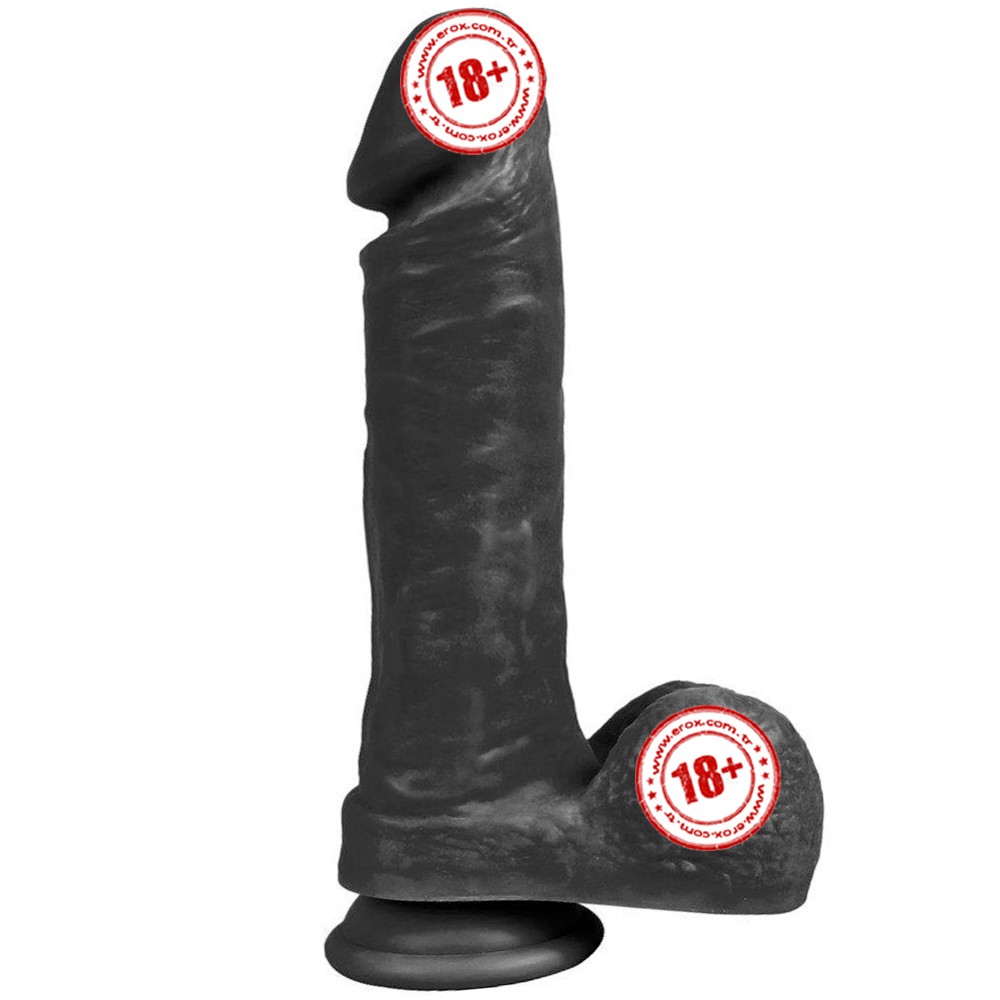 Xise Dildo Series Wolf King 22 cm Realistik Zenci Penis XS-WBC10036-Black
