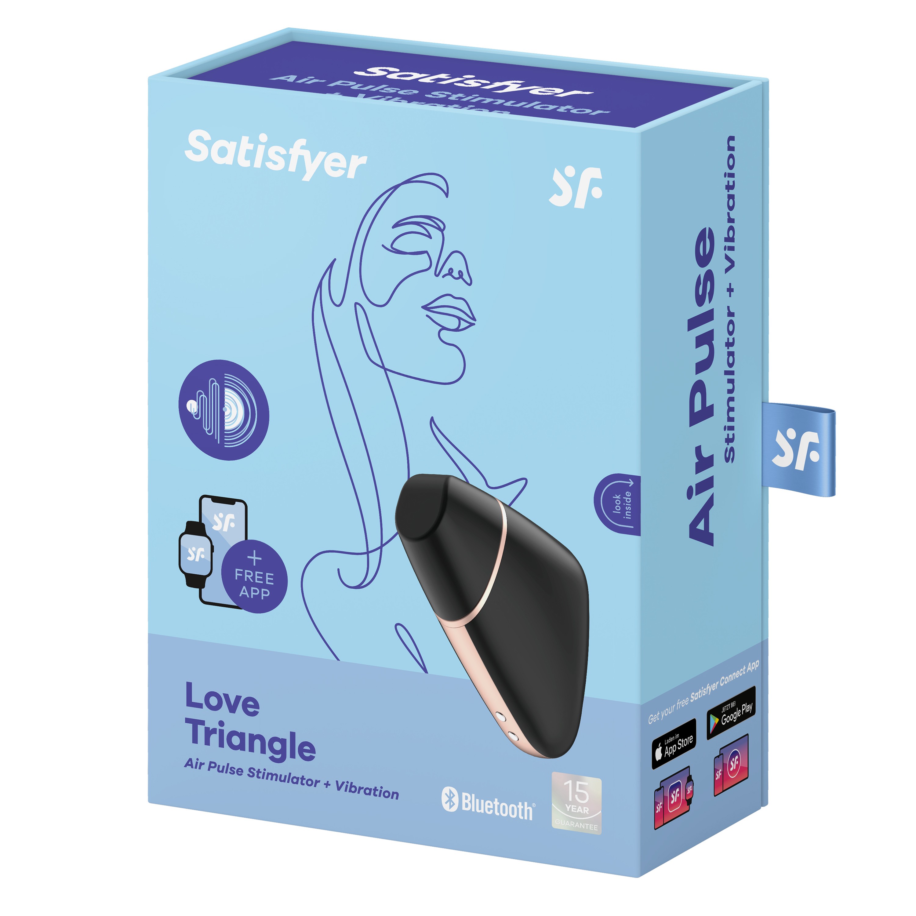 Satisfyer Love Triangle Telefon Kontrollü Emiş Yapabilen Vibratör