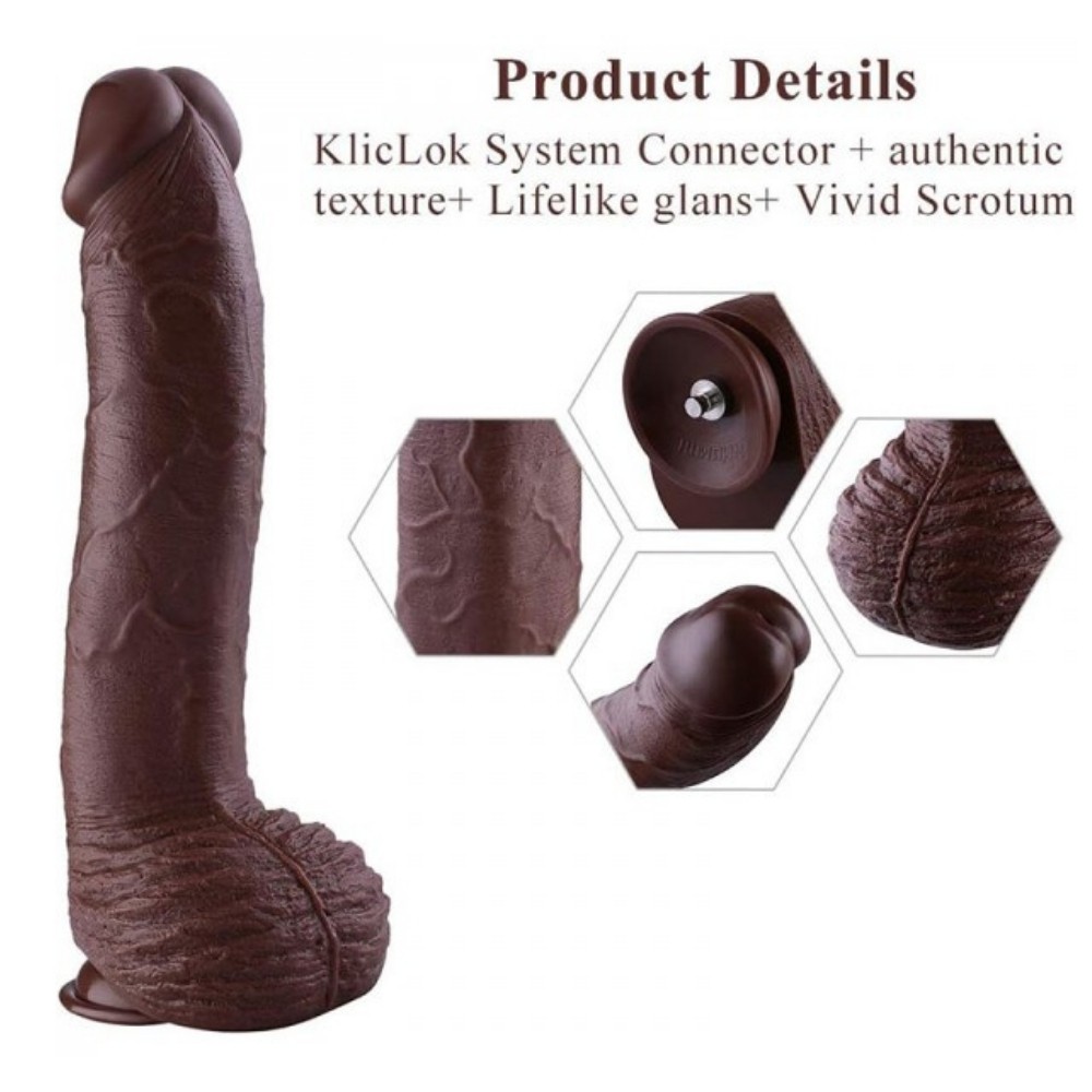 Hismith Sex Machine Dildo KlicLok Monster 31 Cm Realistik Penis