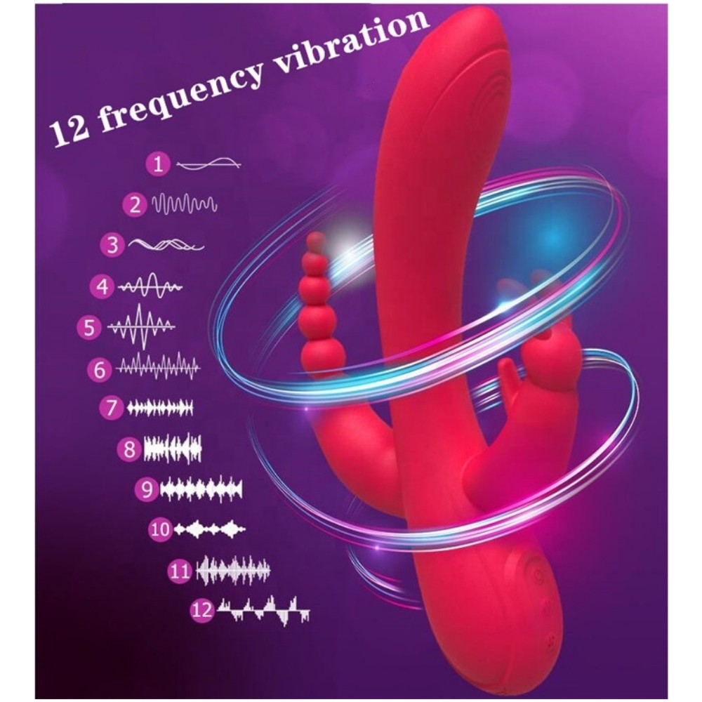 Erox Meilisa 3 İn 1 Clitoral Uyarıcı Rabbit Vibratör