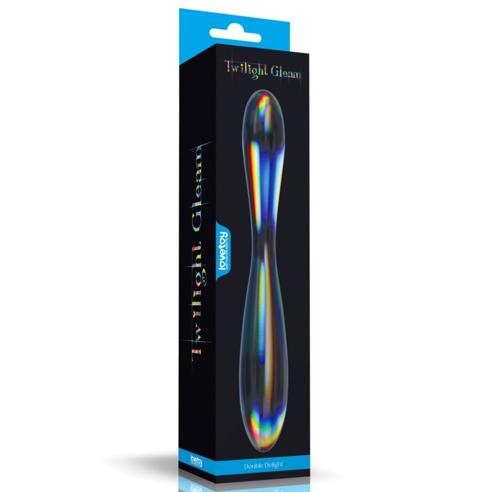 Lovetoy Twilight Gleam Glass Dildo Çift Taraflı Cam Dildo