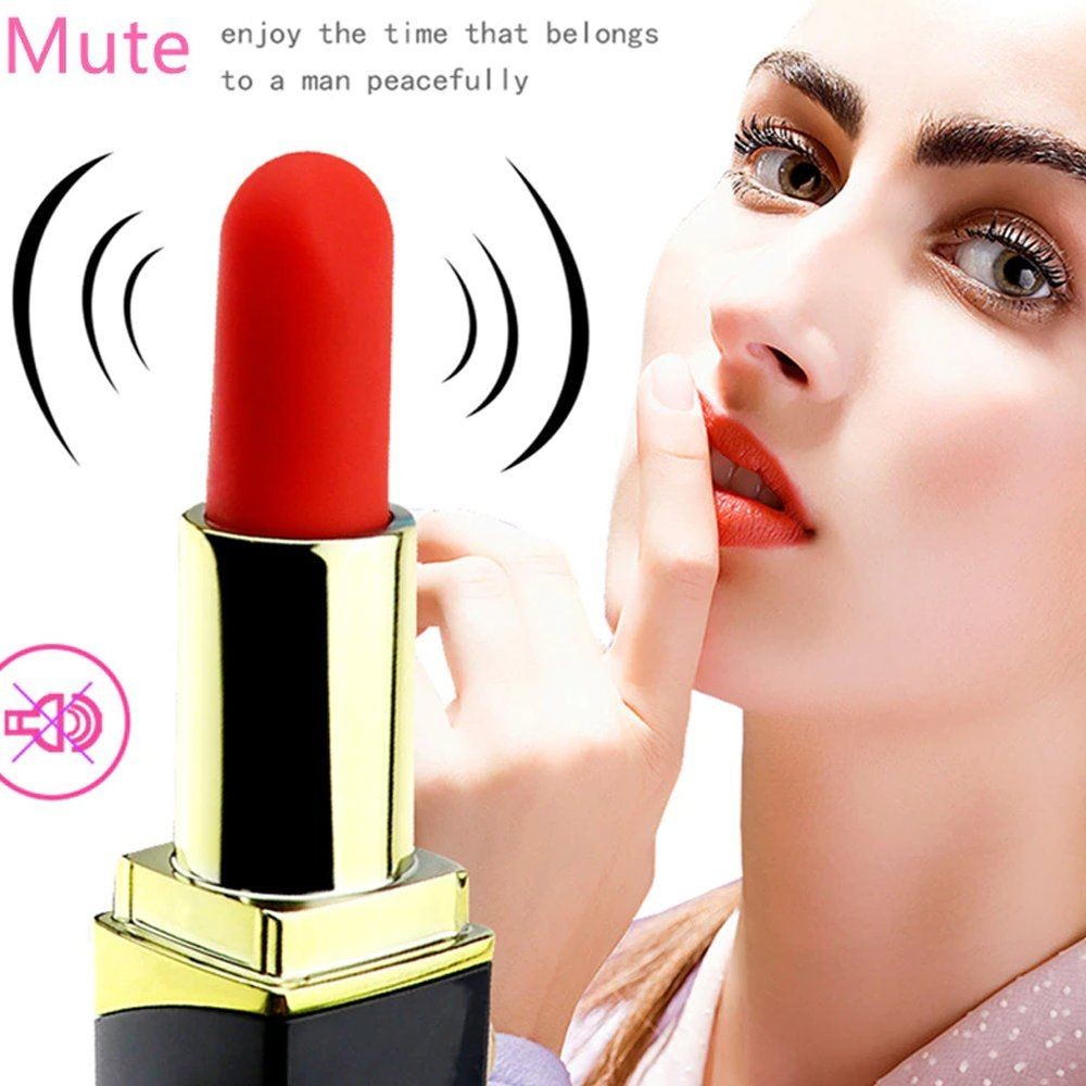 Erox Lipstick Red Usb Şarjlı 10 Mod Ruj Vibratör