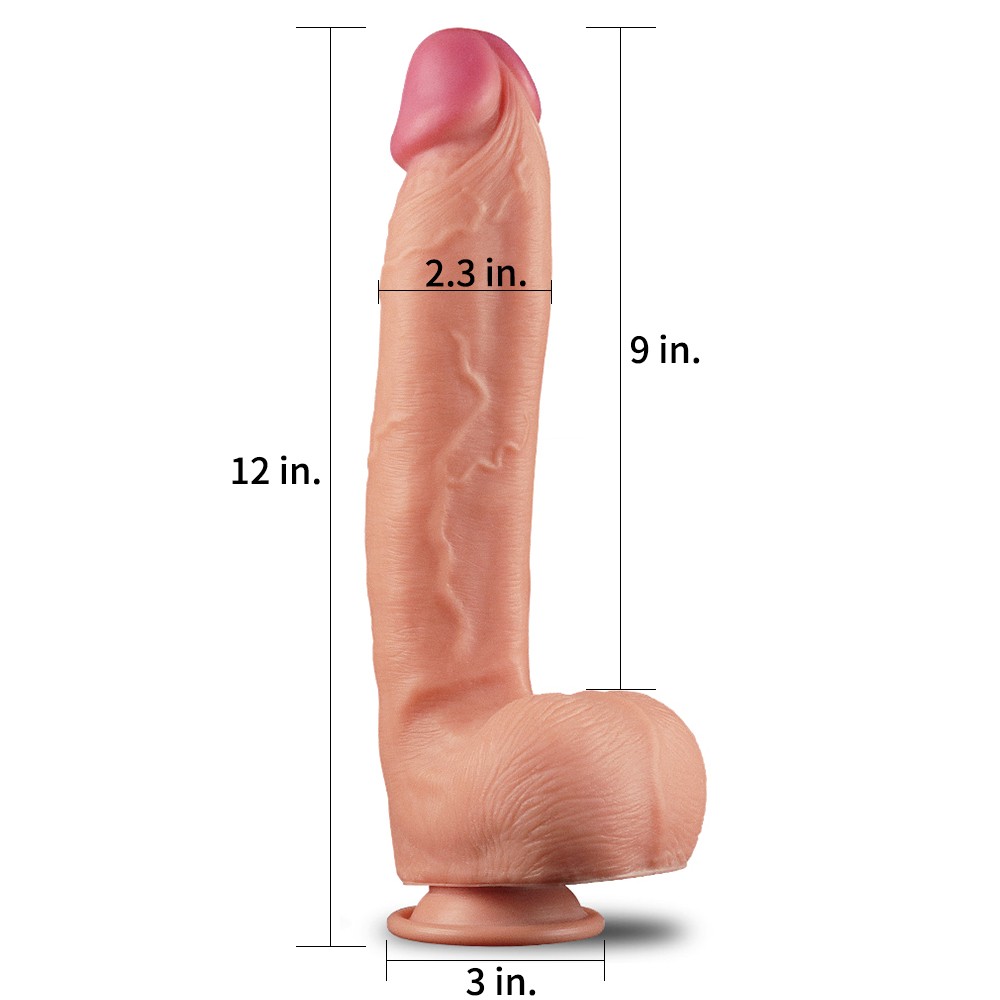 Lovetoy Nature Cock Ekstra Yumuşak Özel Çift Dokulu 31 cm Realistik Penis
