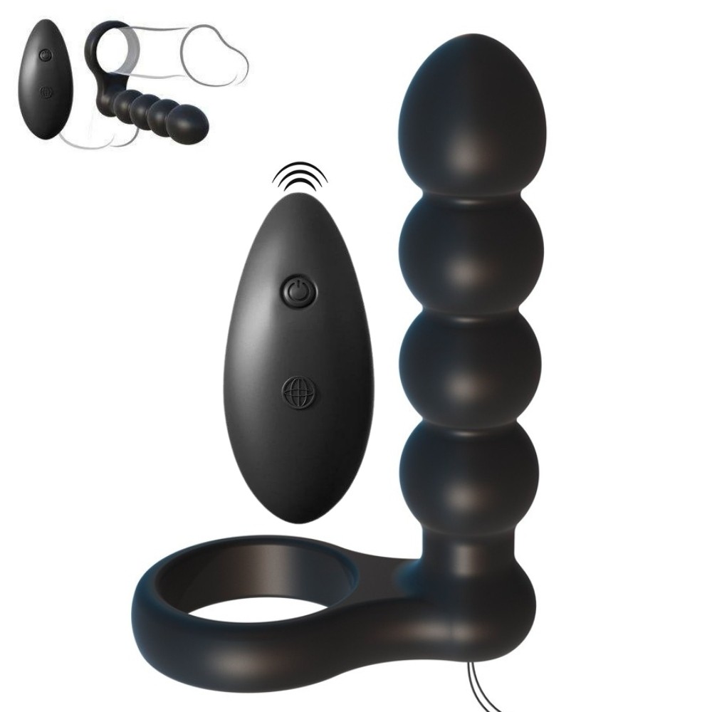 Pipedream Fantasy C-Ringz Remote Control Double Penetrator Anal Vibratör