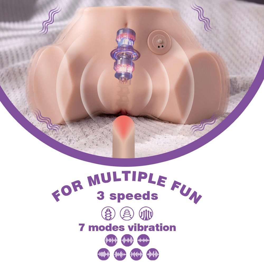 Shequ Fennie Vibrating Masturbator Realistik Kalça SQ-MASV50062