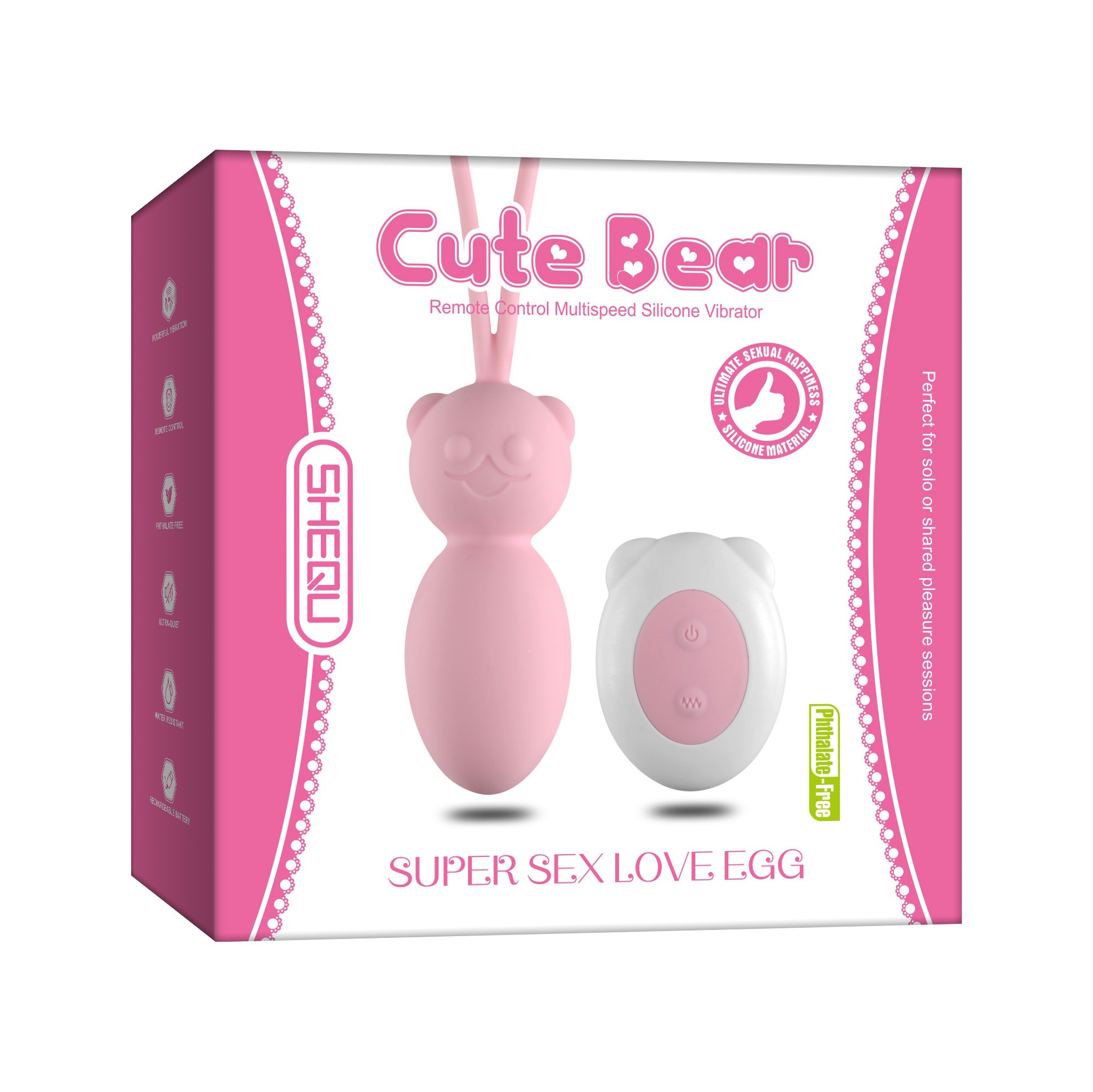 Shequ Little Bear Uzaktan Kumandalı Kegel Egzersiz Vibratör