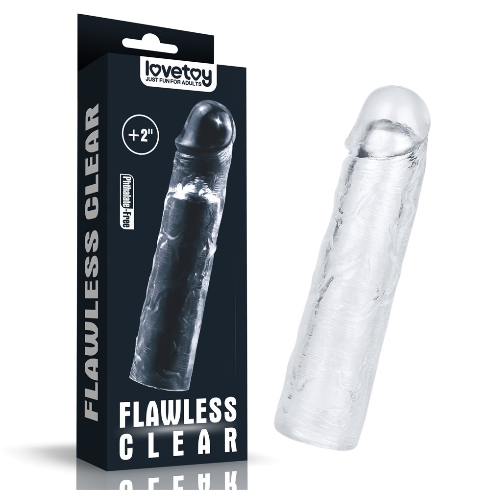 Lovetoy Flawless Clear 5 cm Dolgulu Şeffaf Penis Kılıfı