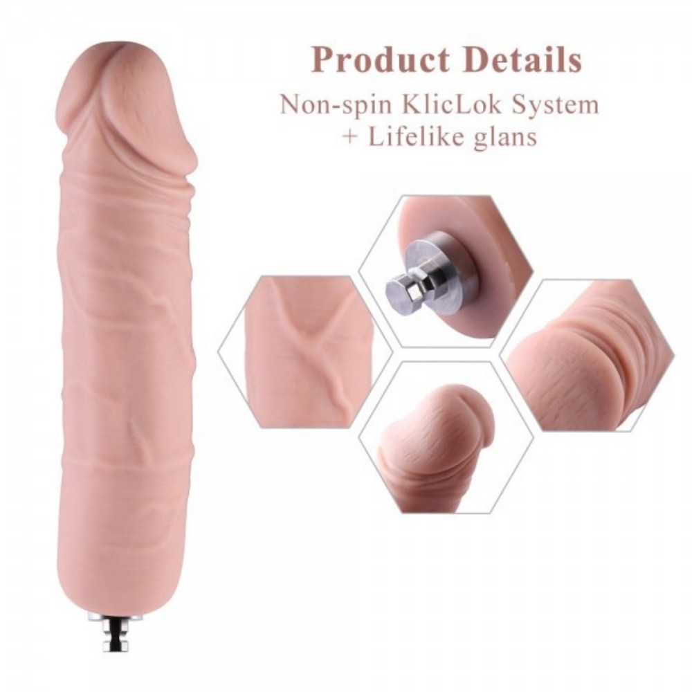 Hismith Sex Machine Dildo KlicLok 18 Cm Realistik Penis