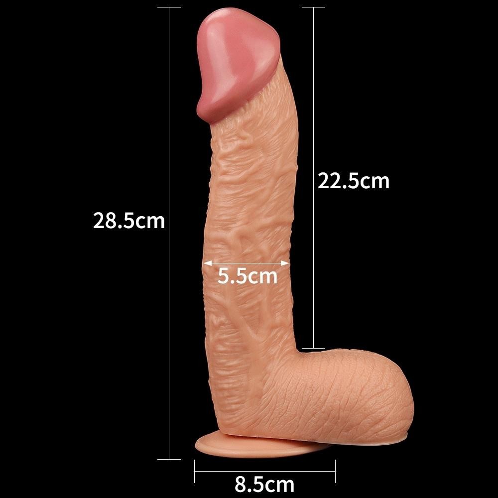 Lovetoy King Sized 28.5 cm Kalın Damarlı Gerçekçi Realistik Penis