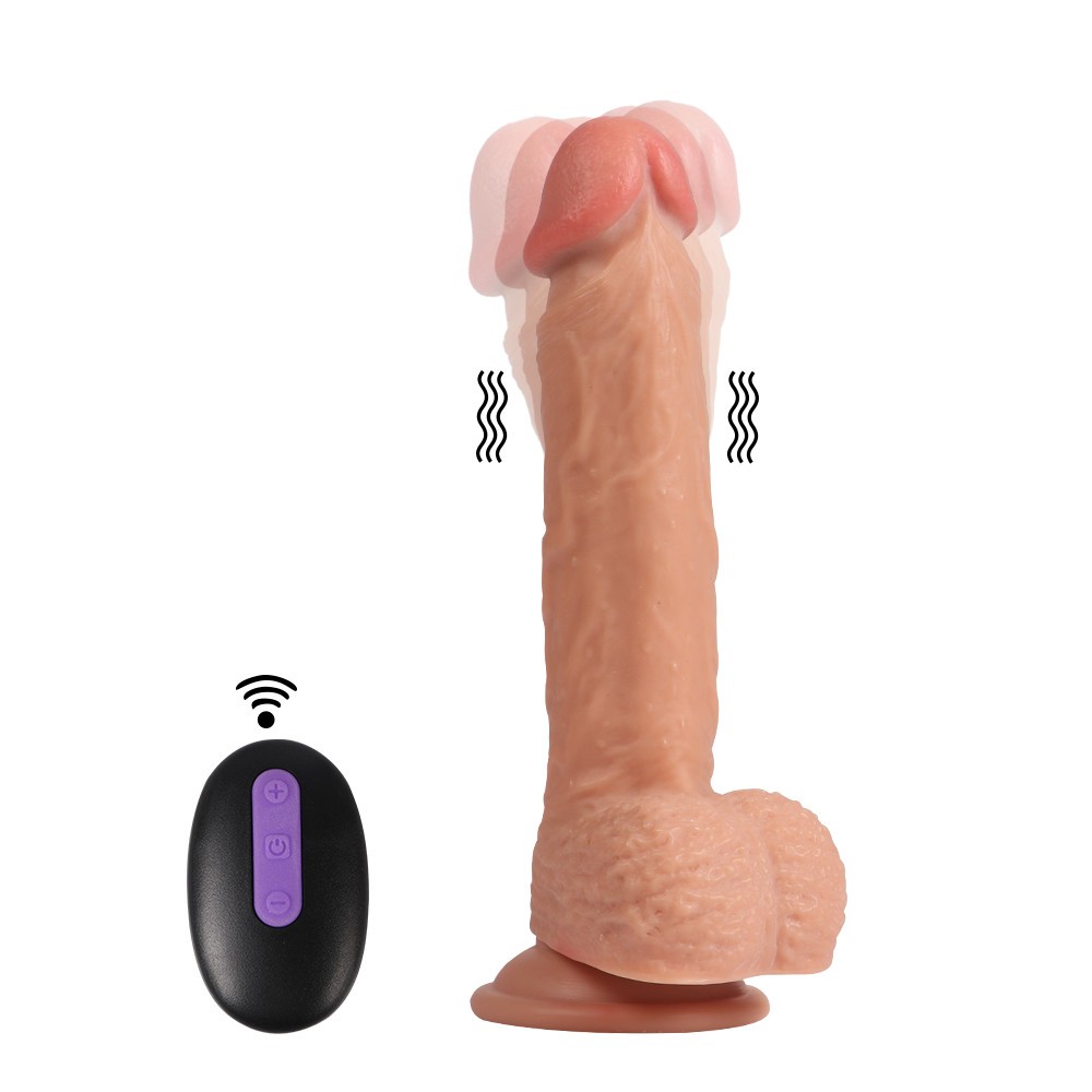 Dildo Series Dean 21 cm 20 Modlu Titreşimli Uzaktan Kumandalı Şarjlı Realistik Penis