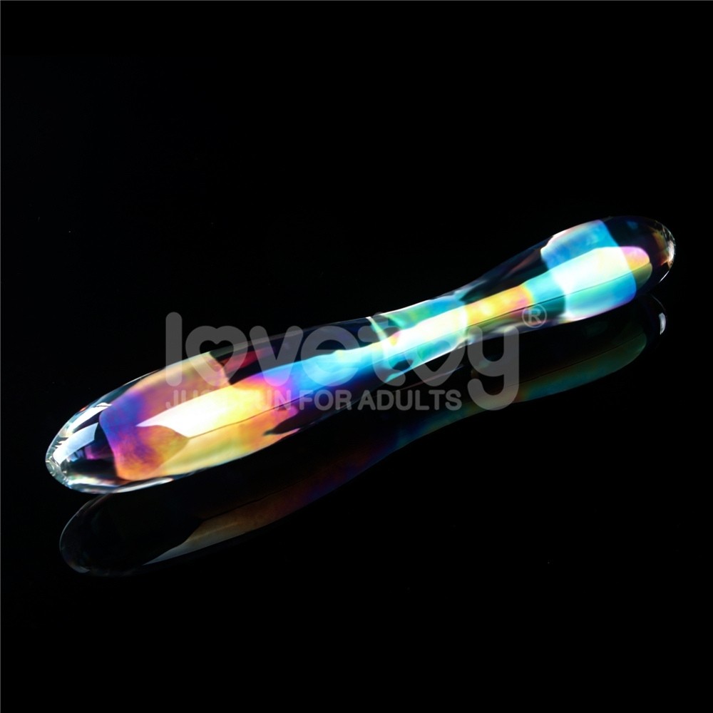 Lovetoy Twilight Gleam Glass Dildo Çift Taraflı Cam Dildo