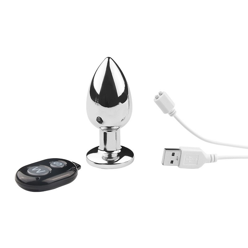 Erox Uzaktan Kumandalı Titreşimli Small Metal Anal Plug