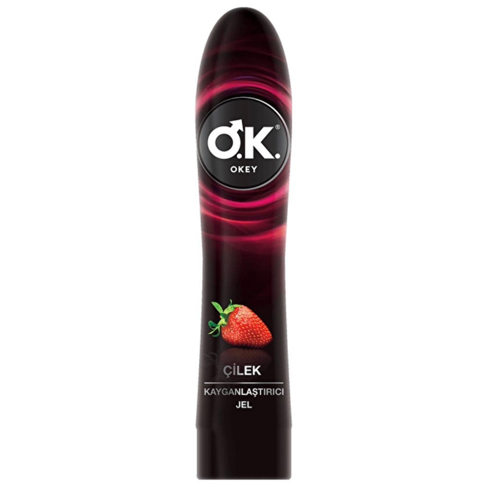 Okey Çilek Aromalı Kayganlaştırıcı Jel 100 Ml