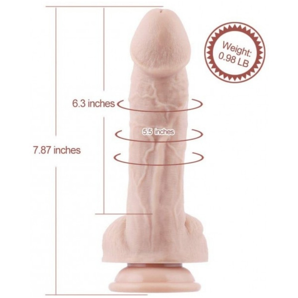 Hismith Sex Machine Dildo KlicLok System Uzaktan Kumandalı 20 Cm Realistik Penis