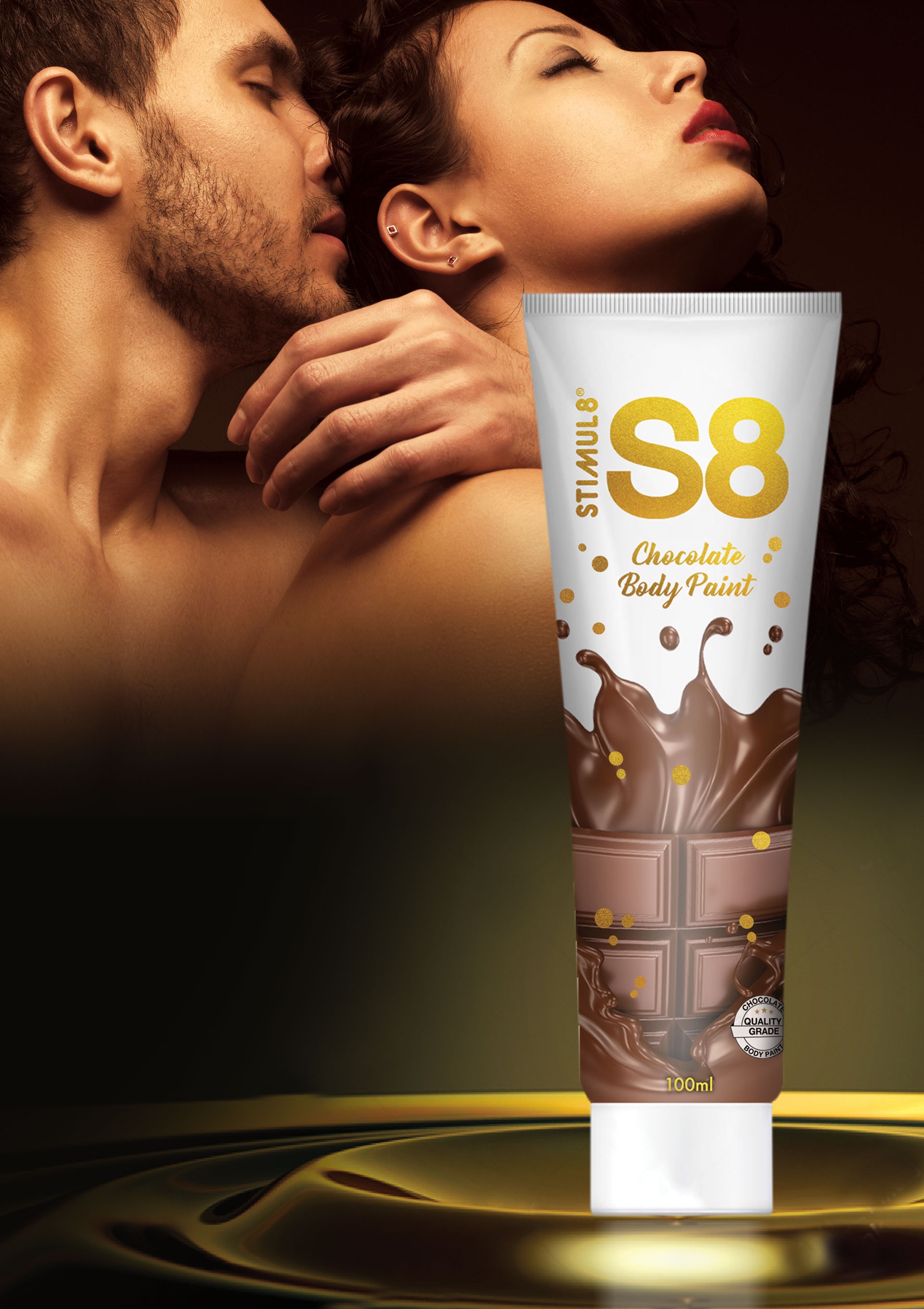 S8 Bodypaint 100 ml Çikolatalı Yenilebilir Vücut Boyası