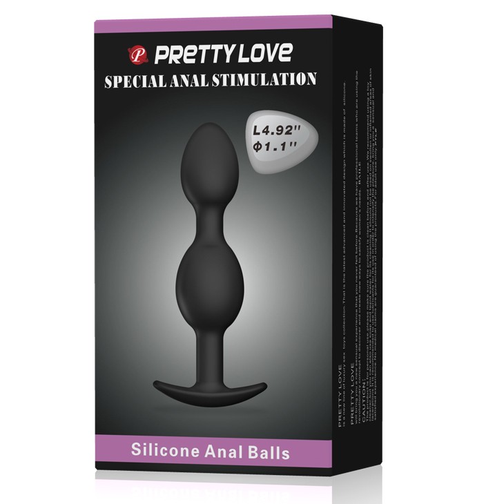 Pretty Love Slicone Anal Balls Small Anal Plug