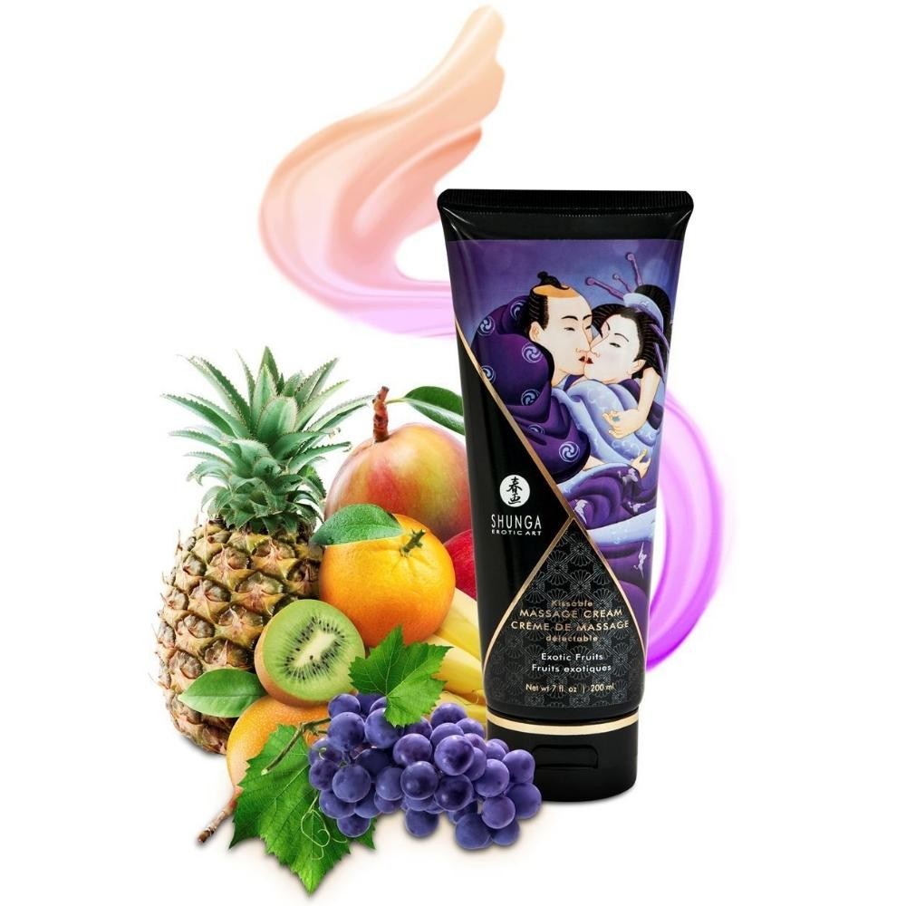 Shunga Kissable Massage Cream Exotic Fruits 200 Ml