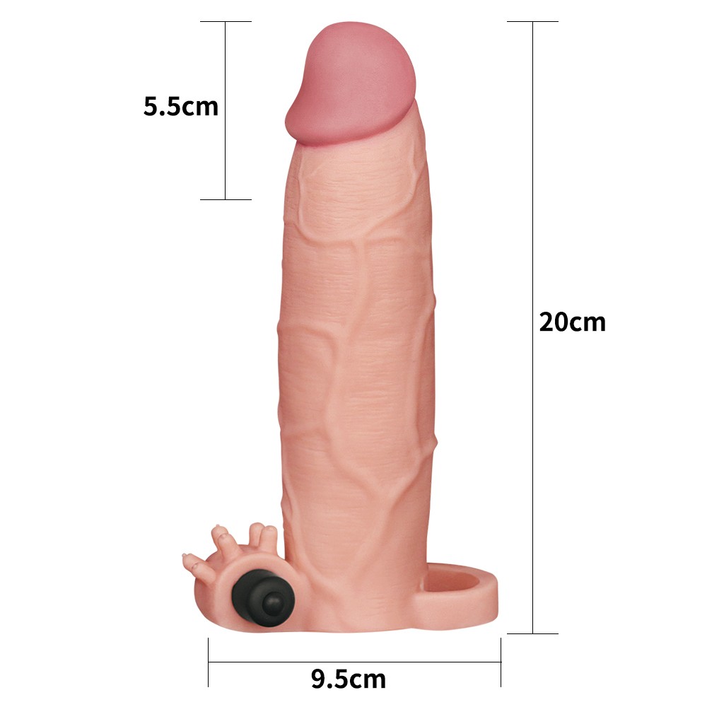 Lovetoy Pleasure X Tender Vibrating Sleeve 7.6 cm Uzatmalı Penis Kılıfı