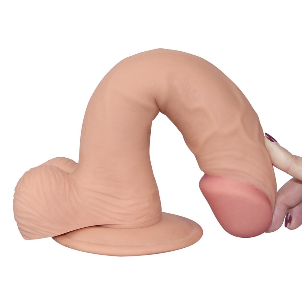 Lovetoy The Ultra Soft Dude UR3 Natural Kemerli Realistik Yumuşak Penis 22 Cm