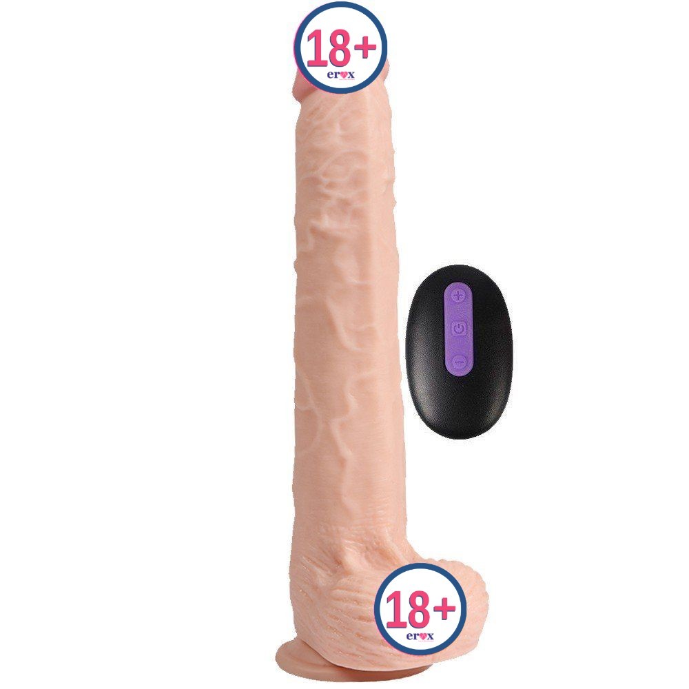 Dildo Series Bart 29.5 cm Şarjlı Realistik Vibratör