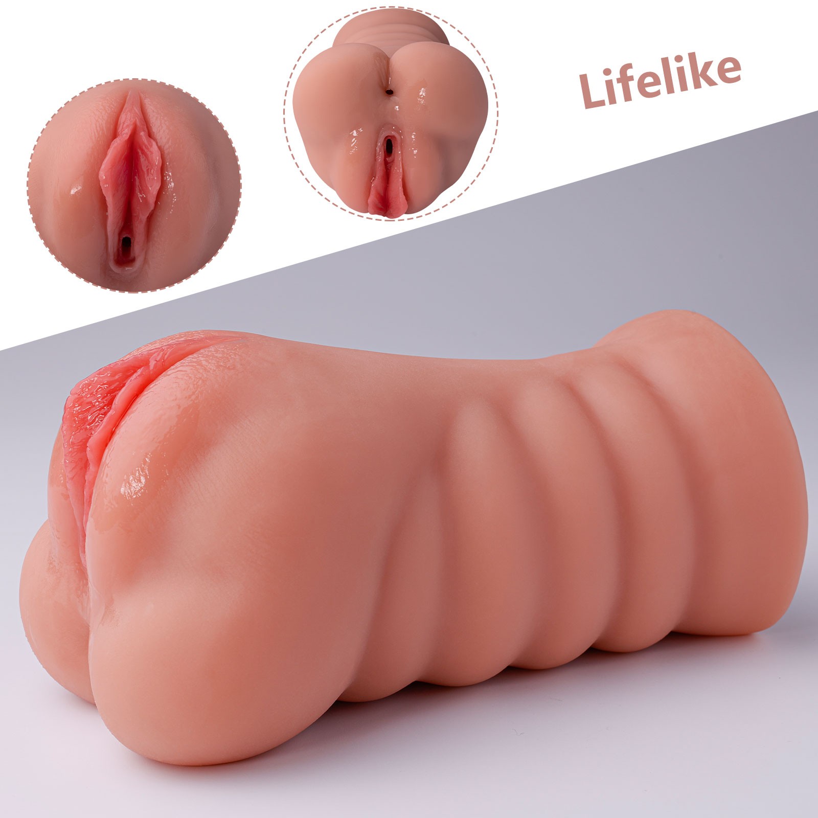 Shequ Ramar Vibrating Pussy Titreşimli Anal ve Vajinal Masturbator SQ-MAV60128