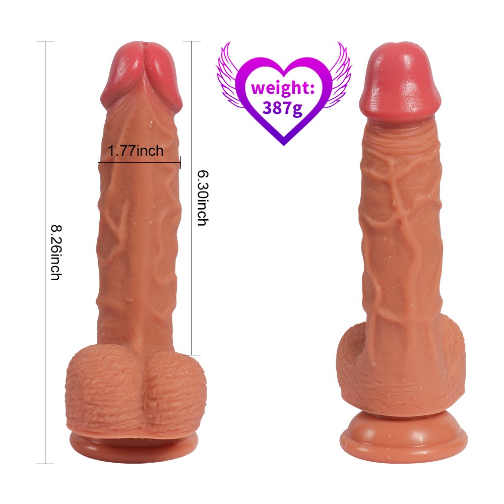 Dildo Series Hans Çift Katmanlı 21 cm Realistik Dildo