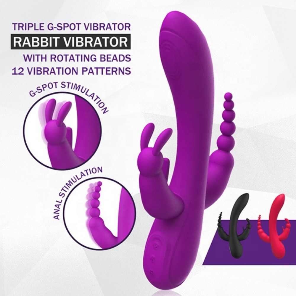 Erox World Meilisa 3 İn 1 Clitoral Massager Rabbit Vibratör