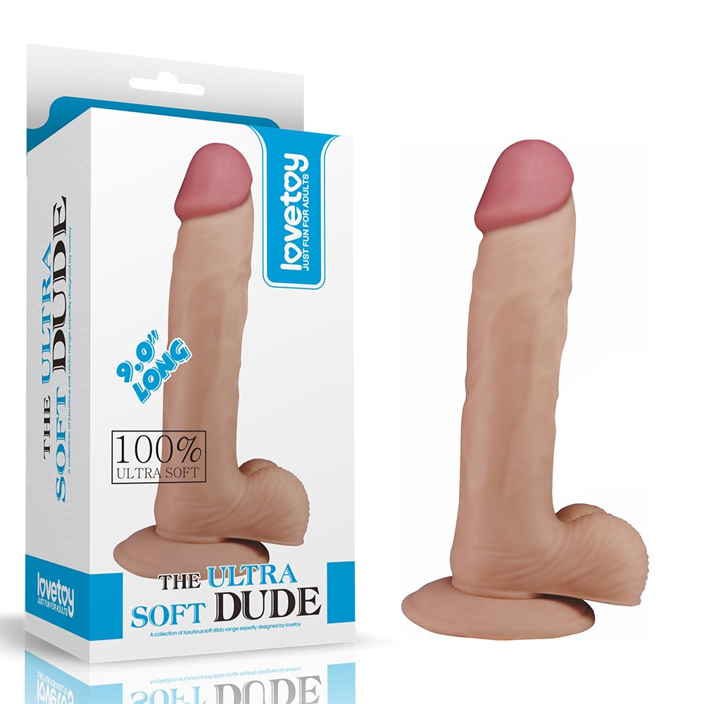 Lovetoy The Ultra Soft Dude 23 cm Kemerli Realistik Yumuşak Penis