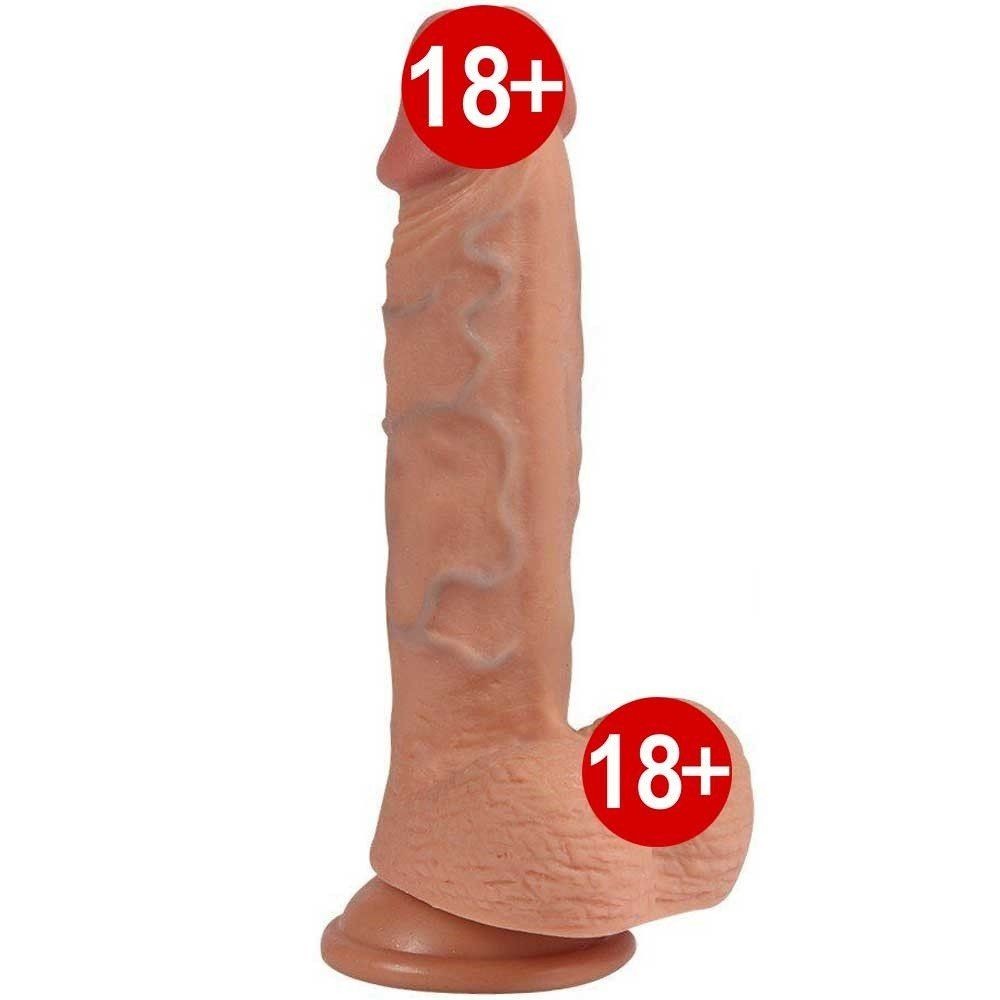 Dildo Series New Hans Aktif Damar Deri Özellikli Natural Penis 21 cm